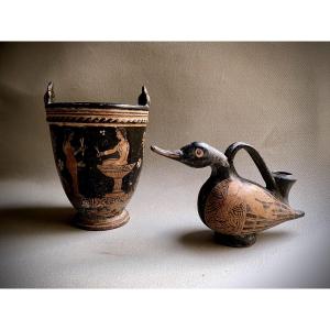 Askos And Situla, Grand Tour Vases In The Ancient Greek And Etruscan Taste