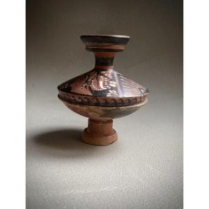 Pyxide vase  Apulie/Campanie art Grec IVe av. J.-C céramique antique Grande Grèce 