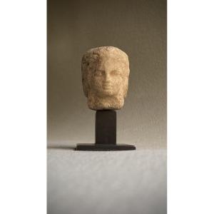 Tête tricéphale d'Hécate , Art gréco- romain antique , Marbre