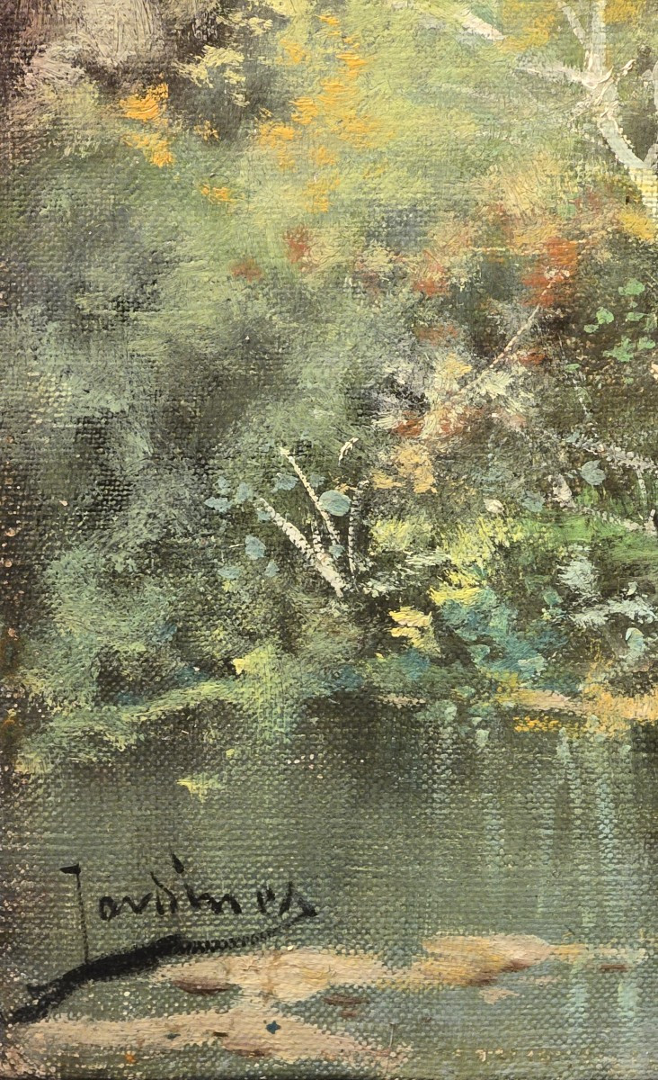 Paysage avec Ville José Maria JARDINES (1862-1914)-photo-4