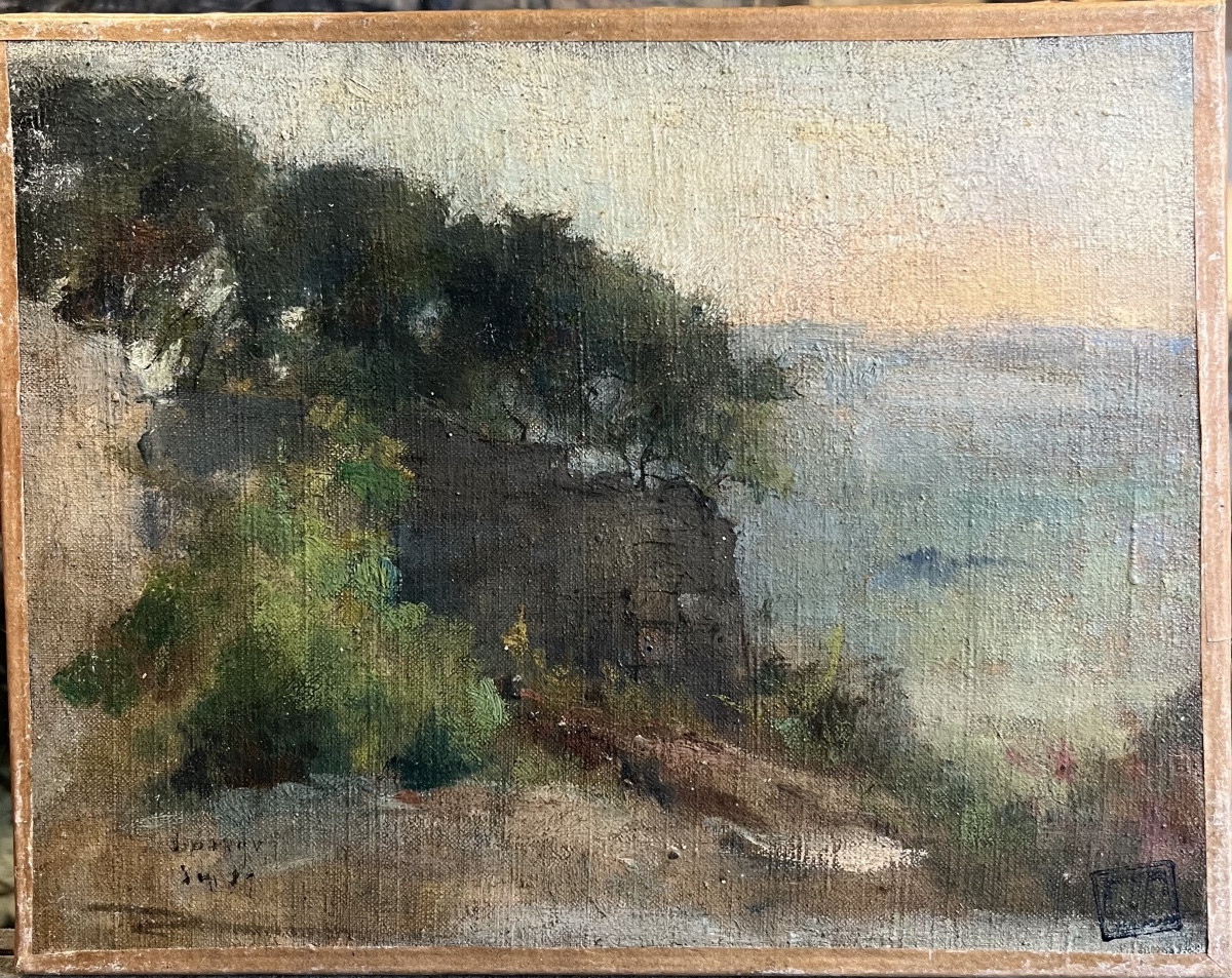 Landscape By Jean Danguy (1863-1926) Oil On Canvas Signed Dated