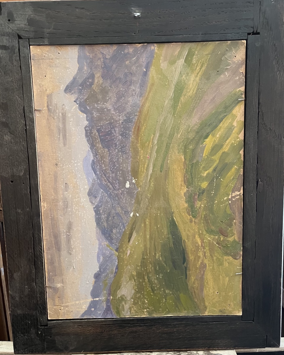 Nature Morte Fleurs Maurice Sarkissoff 1912 huile sur carton -photo-1