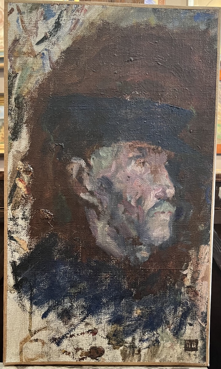 Portrait Of A Man Jean Danguy (1863-1926) Oil On Canvas