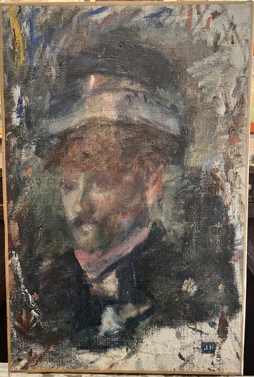 Portrait d’homme Jean Danguy (1863-1926) huile sur toile
