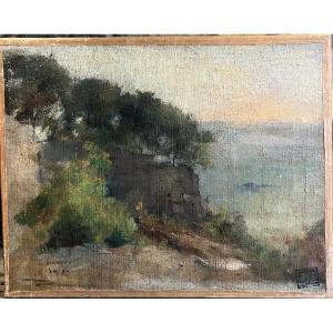 Landscape By Jean Danguy (1863-1926) Oil On Canvas Signed Dated