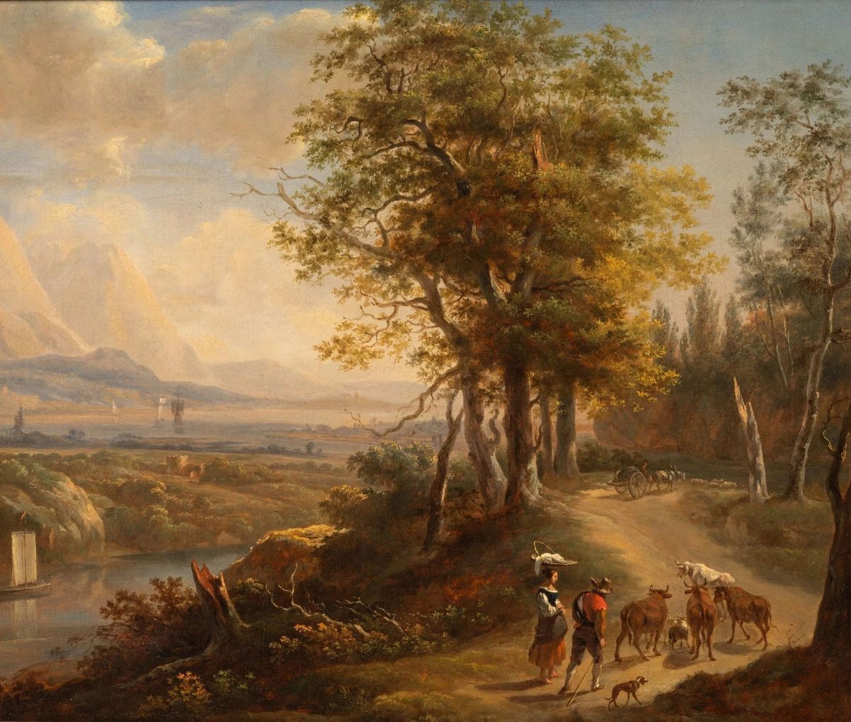 Animated Landscape. Suite By Nicolas Berchem (1620-1683)-photo-2