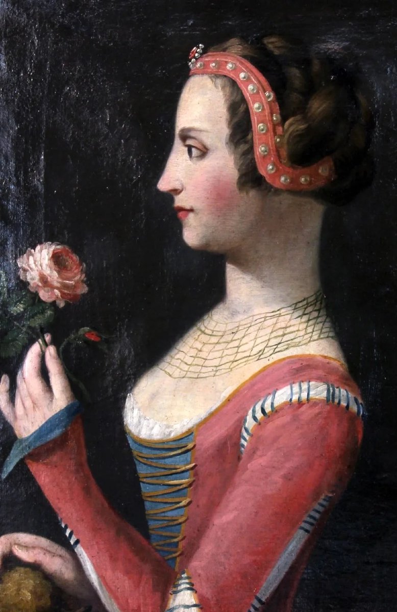 Laura De Noves, Petrarch’s Muse – Italian School, First Half Of The 18th Century-photo-1