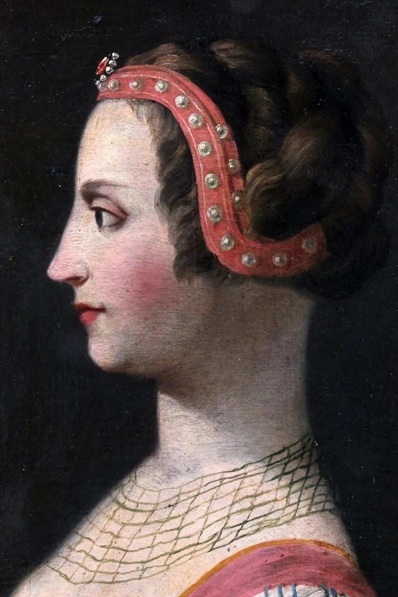 Laura De Noves, Petrarch’s Muse – Italian School, First Half Of The 18th Century-photo-2