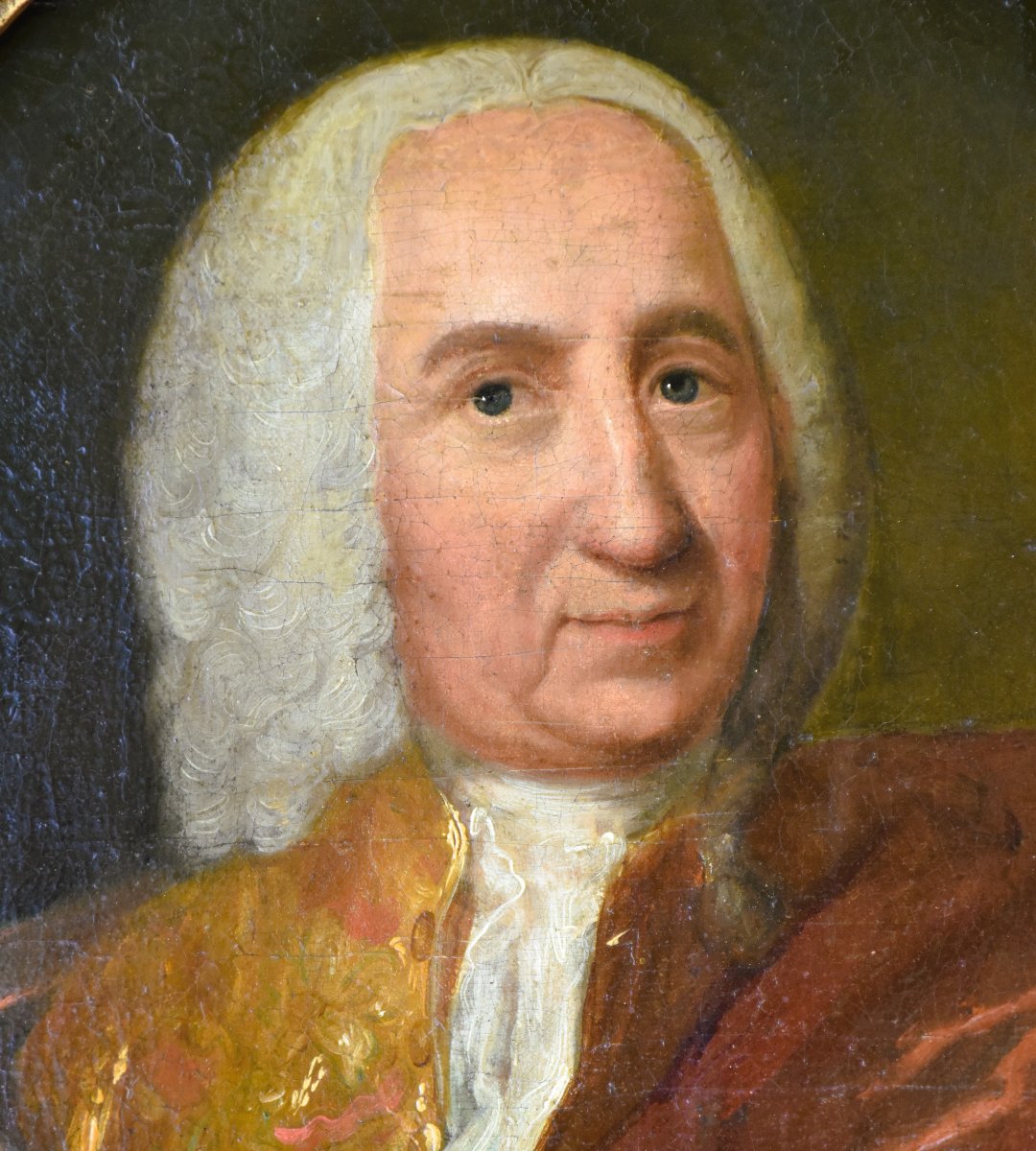 Portrait de gentilhomme – École française, début du XVIIIe siècle-photo-1