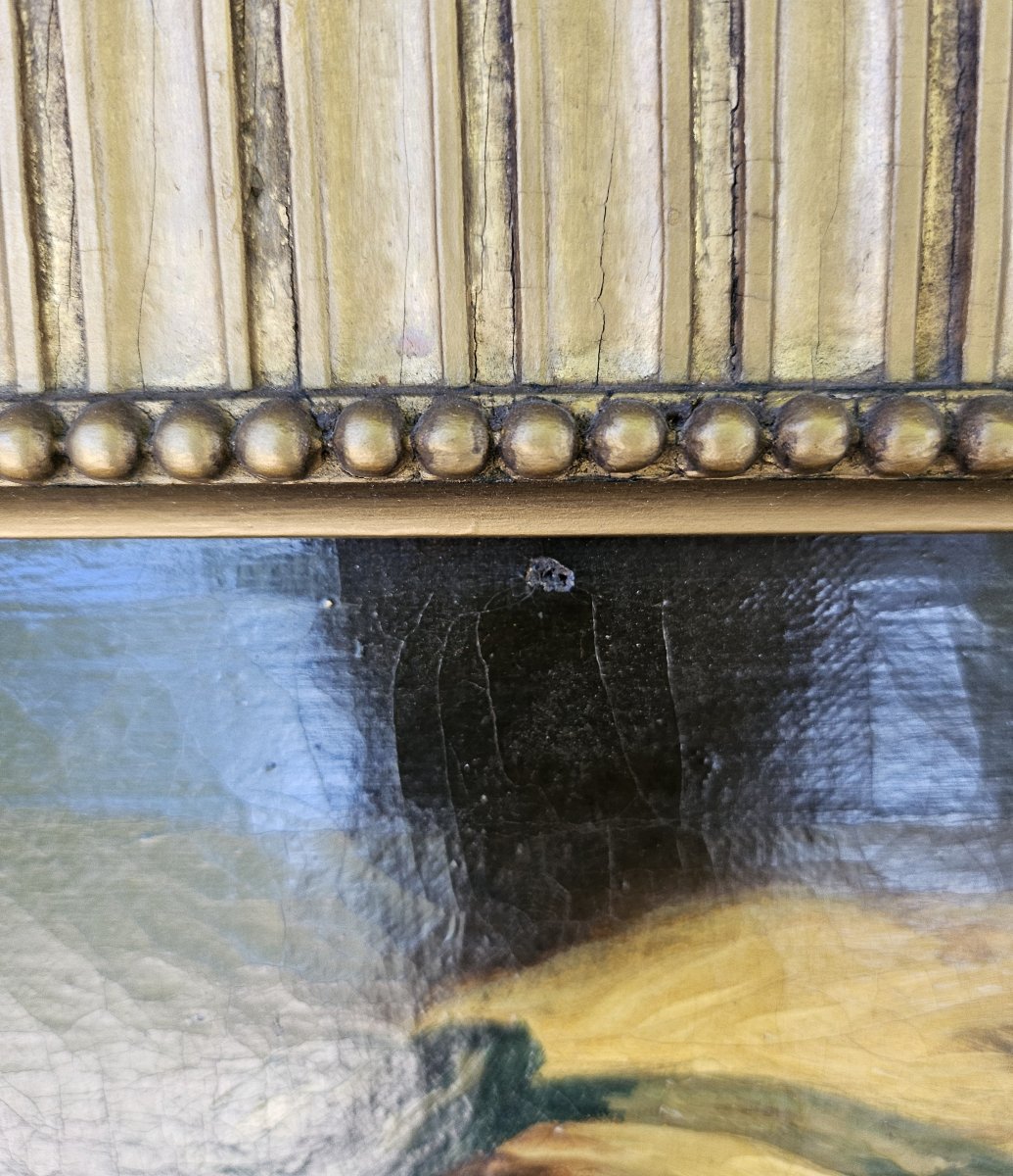 Dans le style de Jean-Baptiste Greuze – École française–Milieu du XIXe siècle – Huile sur toile-photo-5