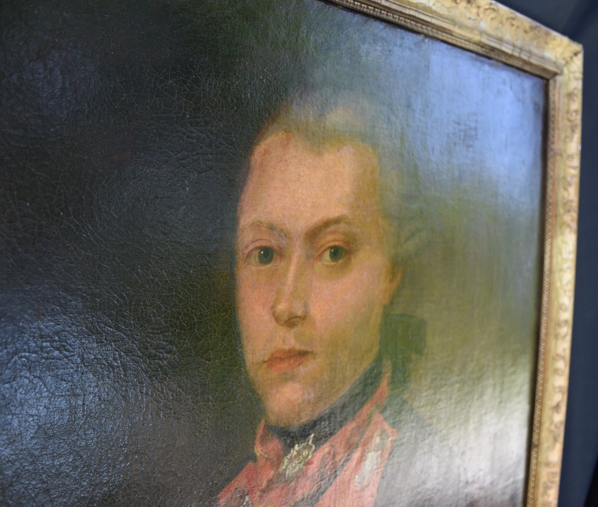 German School, Ca. 1765–1785  - Portrait Of A German Officer -photo-2