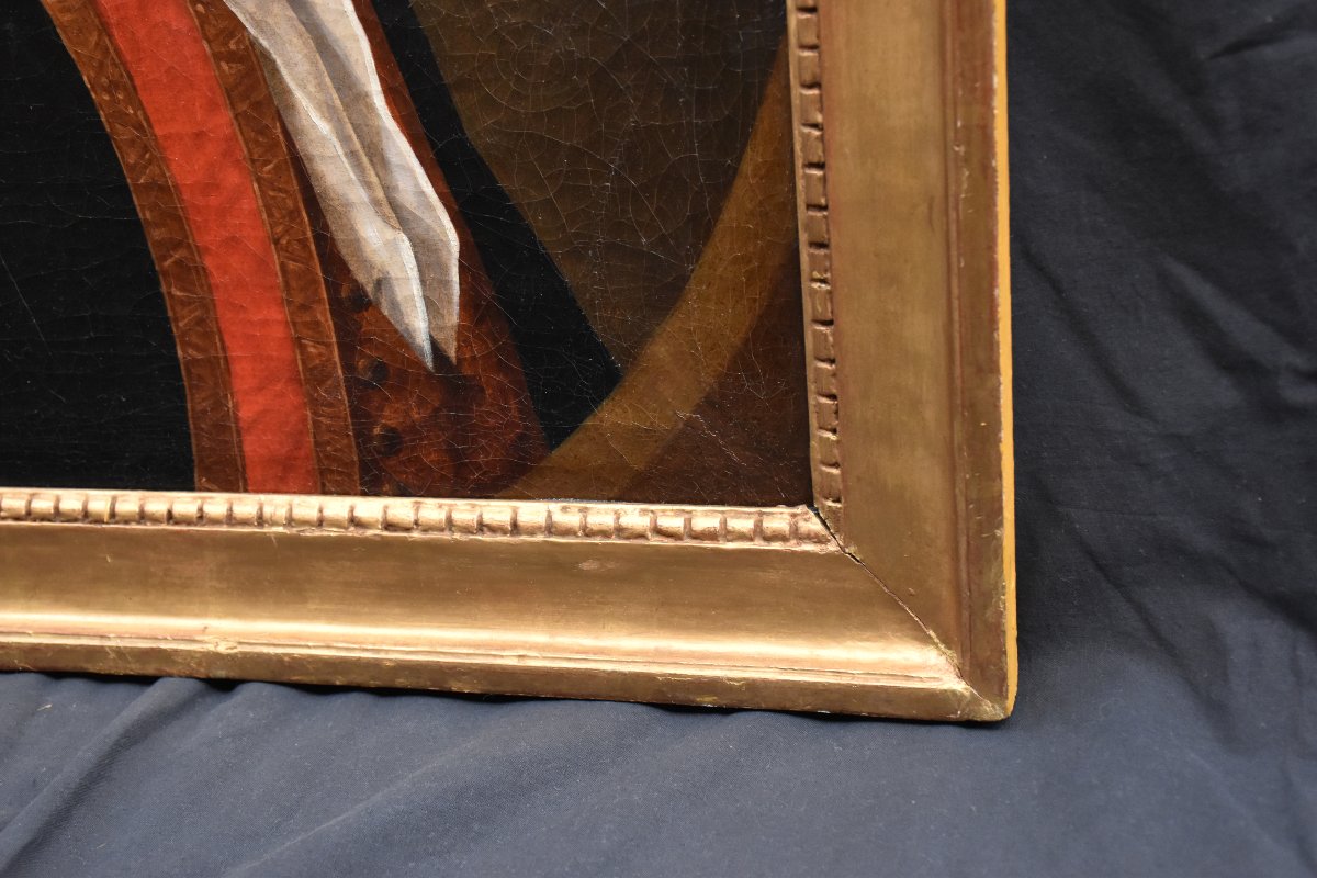 Officier de la compagnie des Cent-Suisses – Attribué à Rémy-Furcy Descarcin (1747–1793)-photo-4
