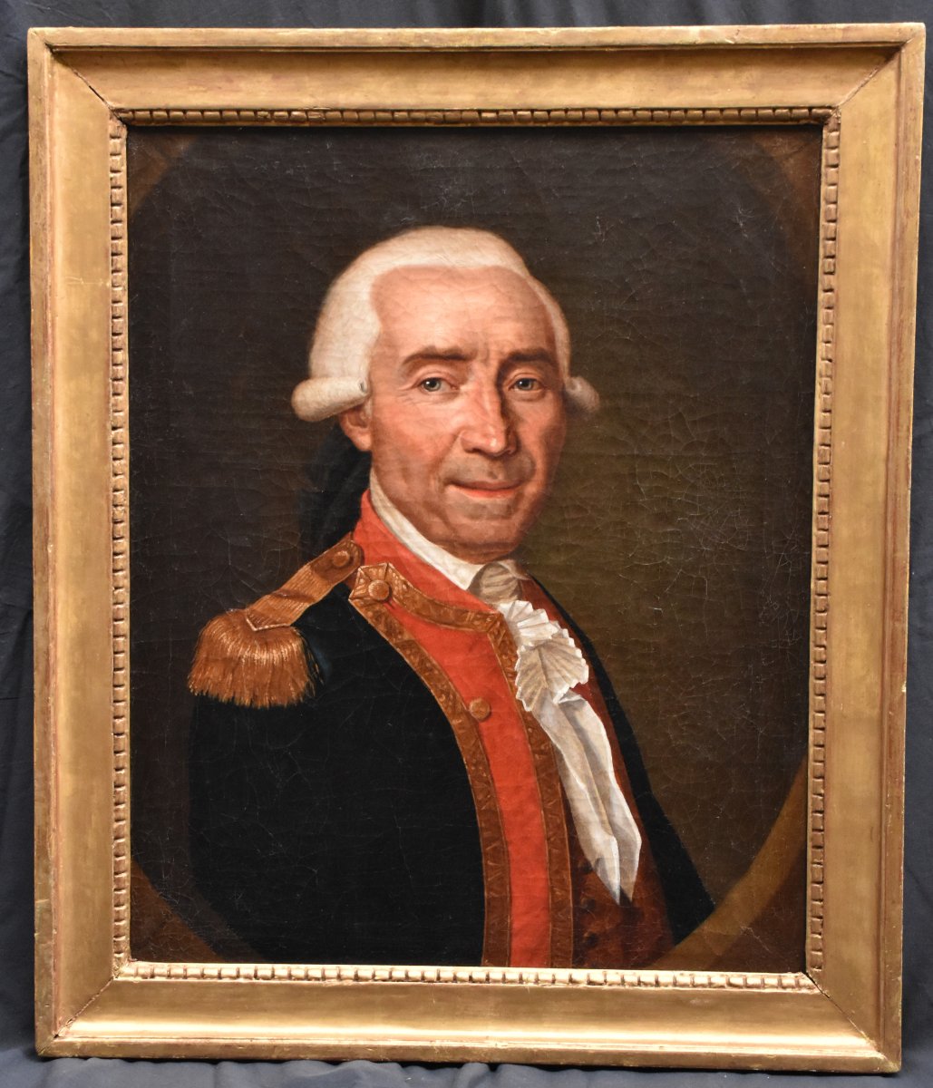 Officier de la compagnie des Cent-Suisses – Attribué à Rémy-Furcy Descarcin (1747–1793)