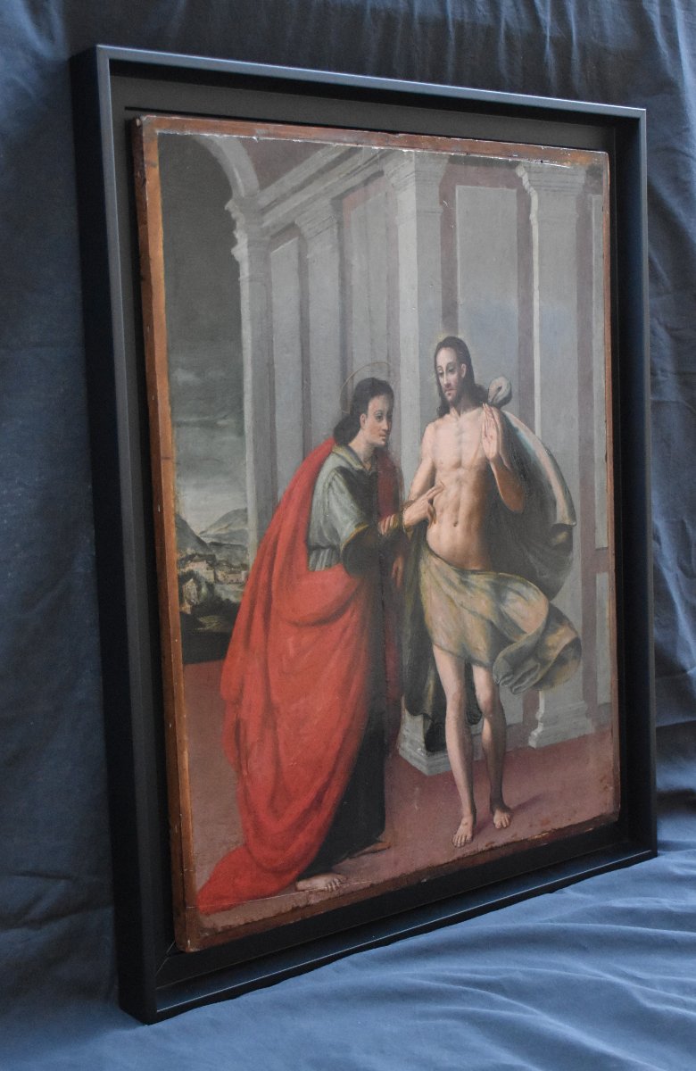 The Doubt Of Saint Thomas – Italian School, Renaissance, 16th Century – Oil On Panel-photo-3