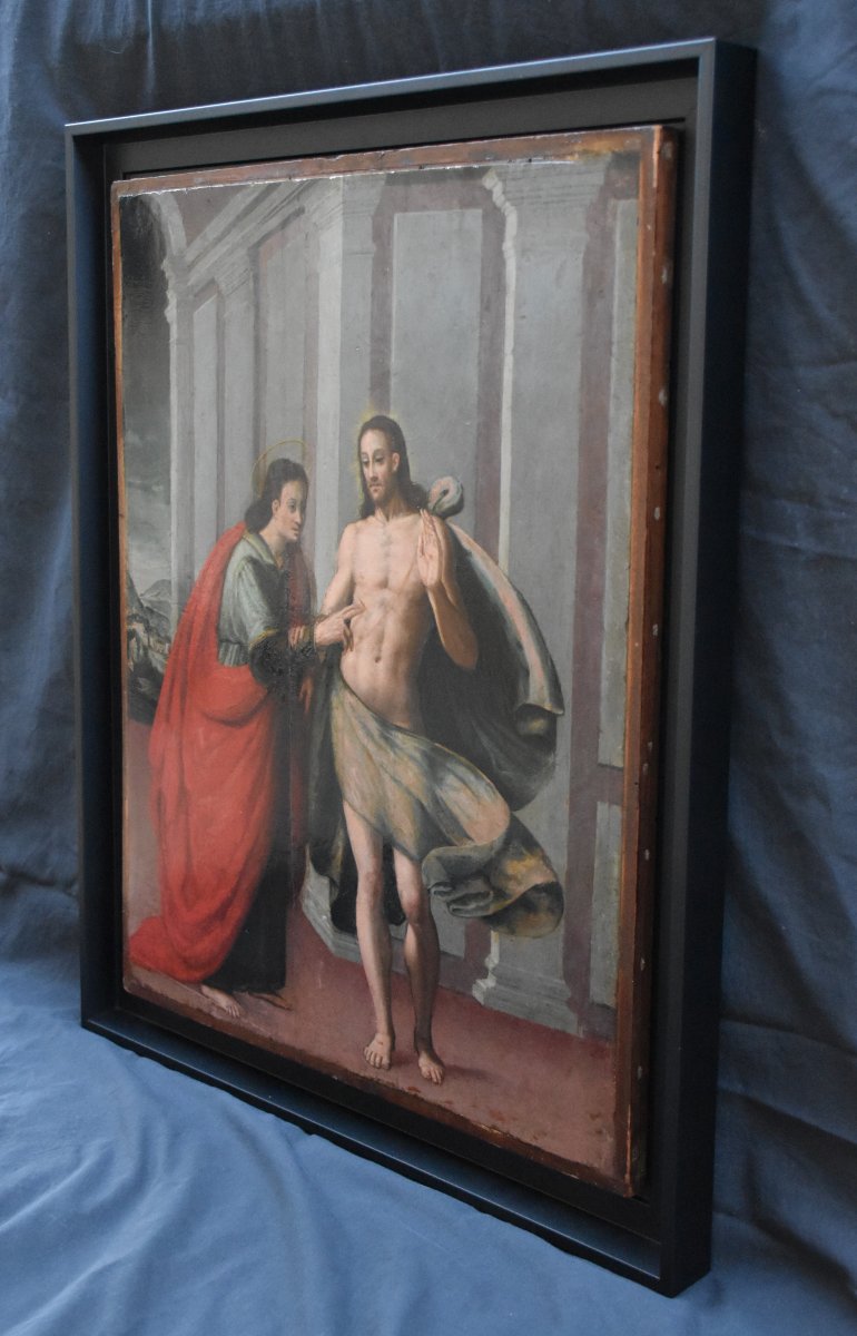 The Doubt Of Saint Thomas – Italian School, Renaissance, 16th Century – Oil On Panel-photo-4