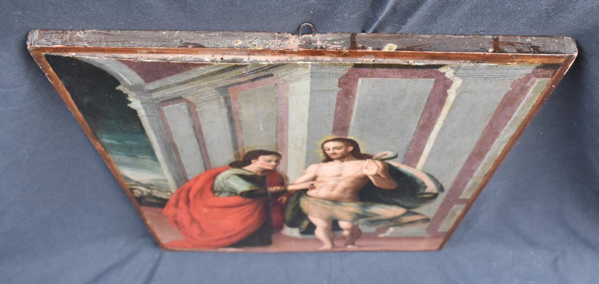 The Doubt Of Saint Thomas – Italian School, Renaissance, 16th Century – Oil On Panel-photo-5