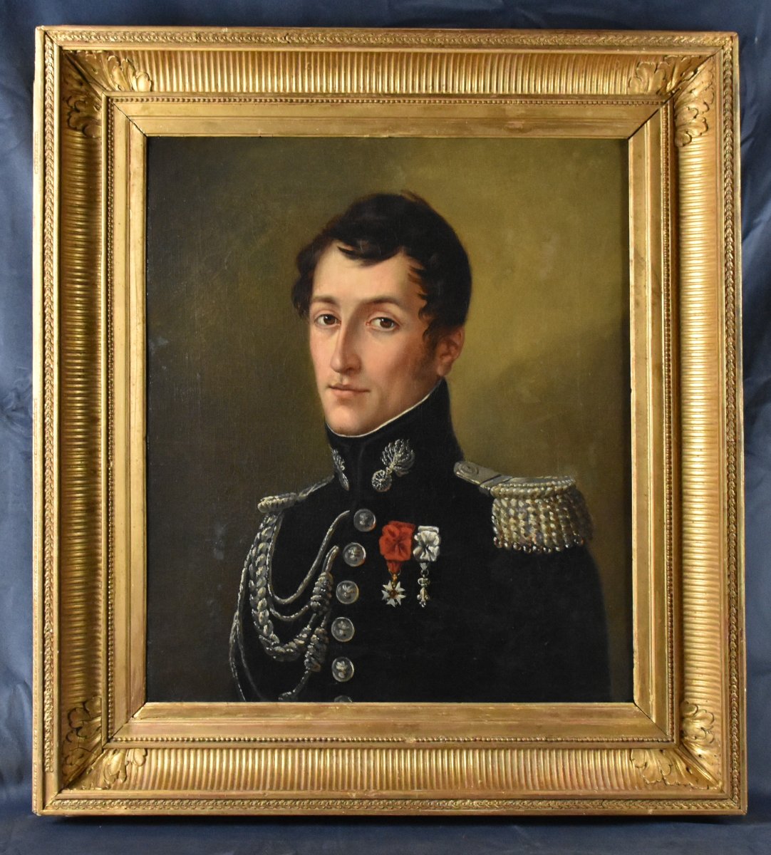 Portrait Of An Officer. Oil On Canvas. Restoration Period (circa 1815–1830)