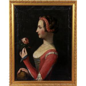 Laura De Noves, Petrarch’s Muse – Italian School, First Half Of The 18th Century