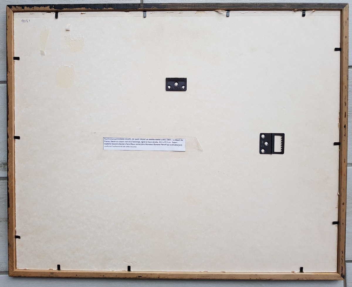 MARIN-MARIE - PAQUEBOT FRANCE - RARE DESSIN -photo-2