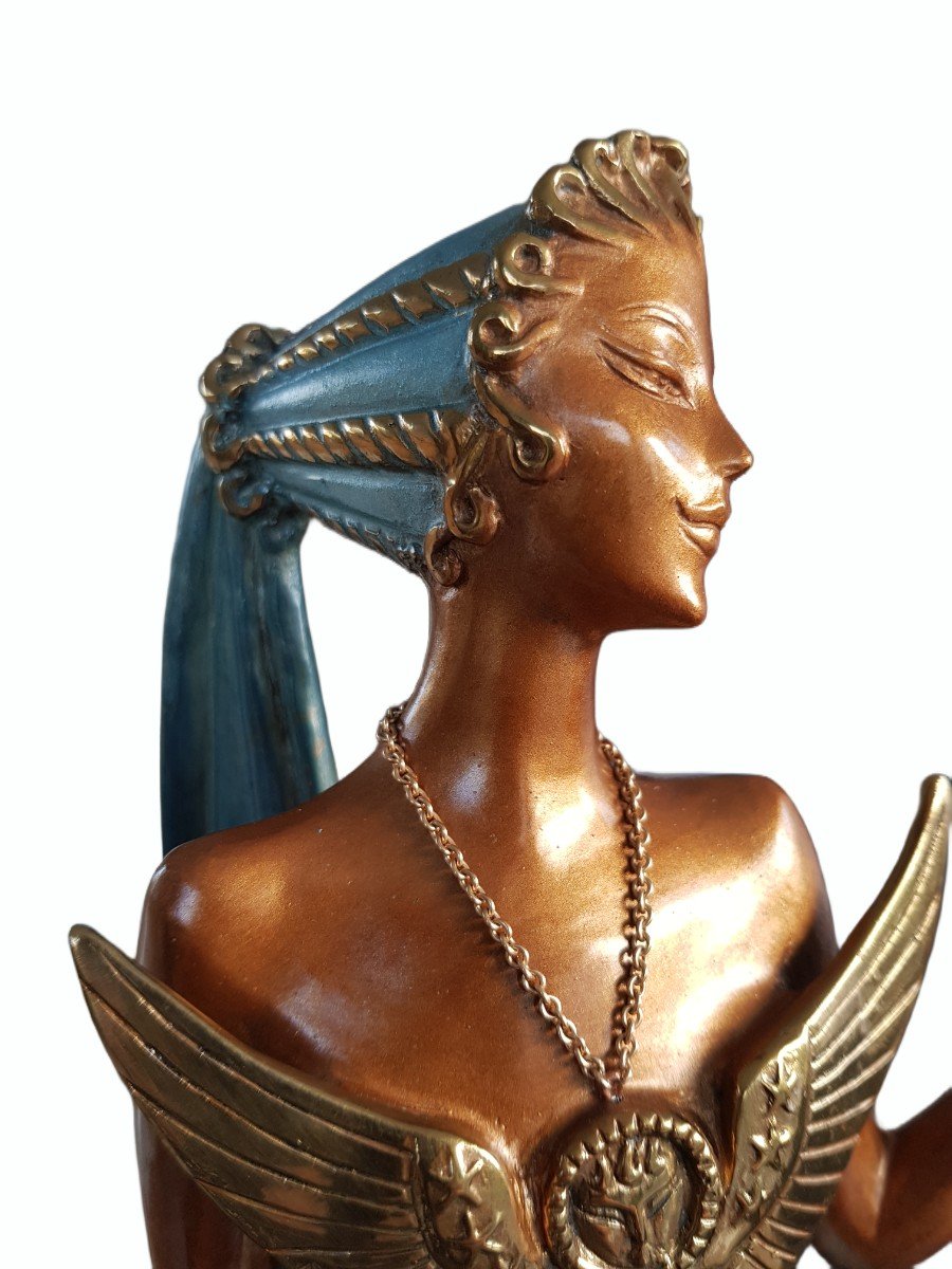 Erté - Large Art Deco Bronze - 50 Cms-photo-6