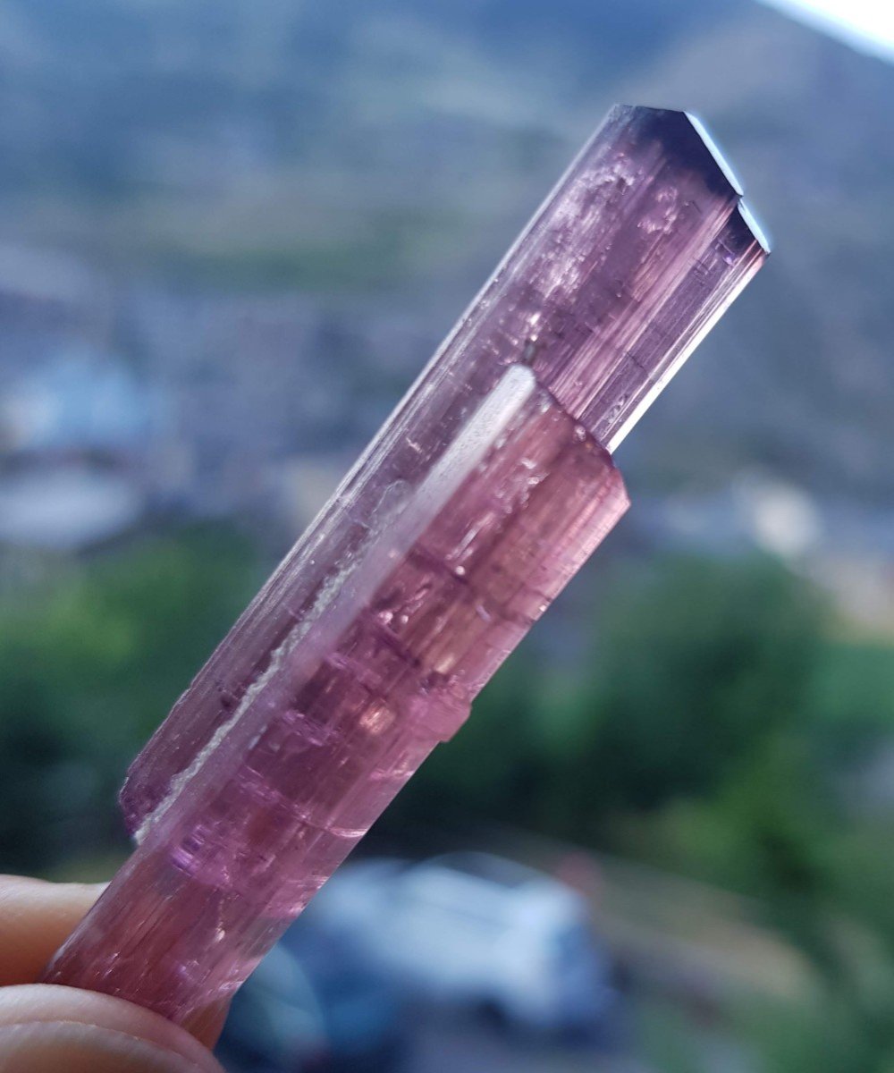 Pink Tourmaline - 2 Crystals - California, Usa-photo-2