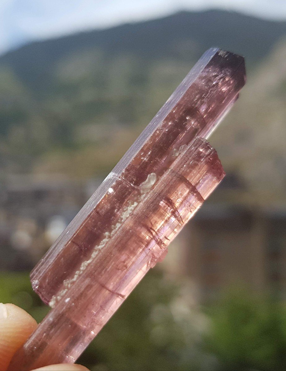 Pink Tourmaline - 2 Crystals - California, Usa-photo-1
