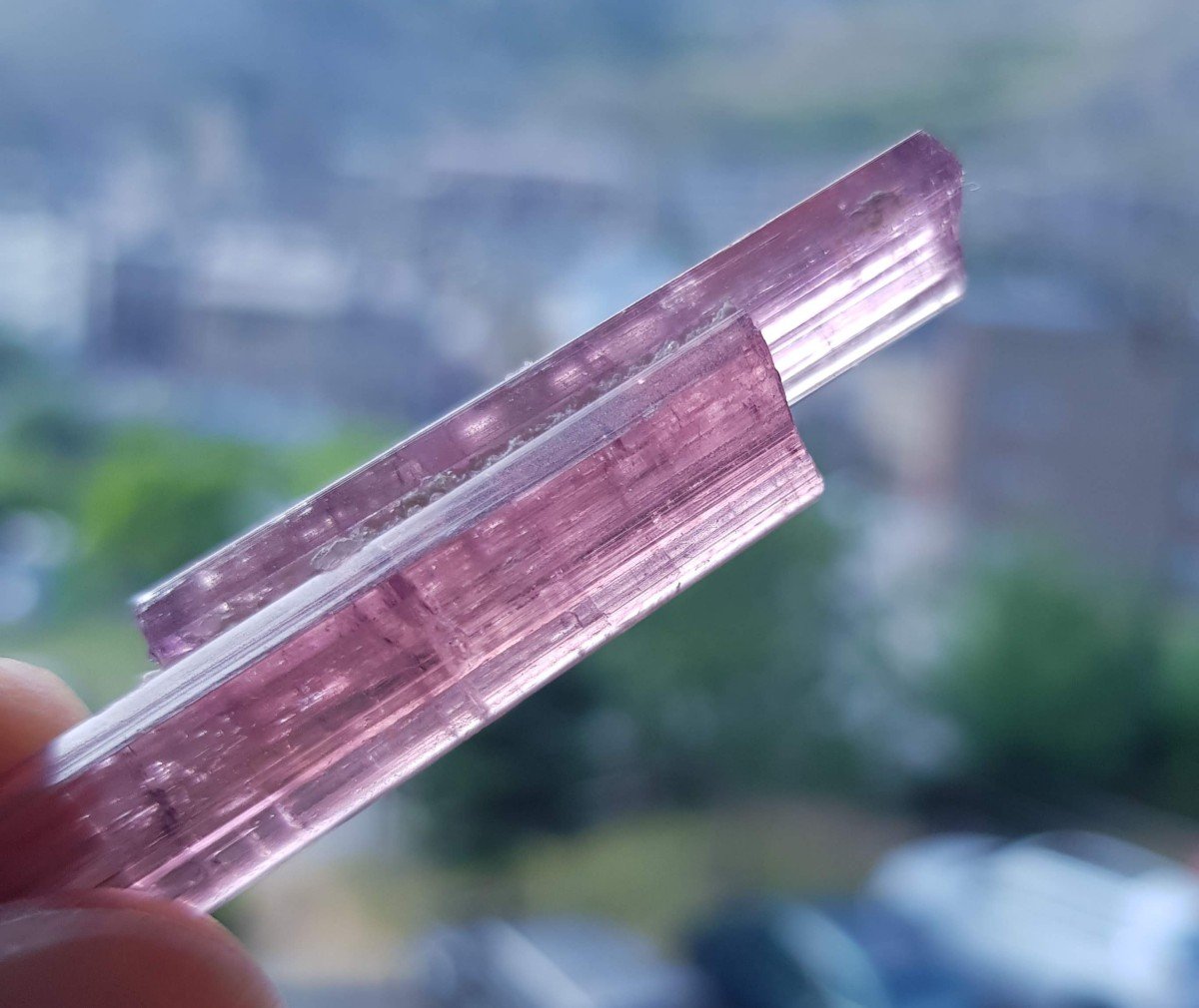 Pink Tourmaline - 2 Crystals - California, Usa-photo-2