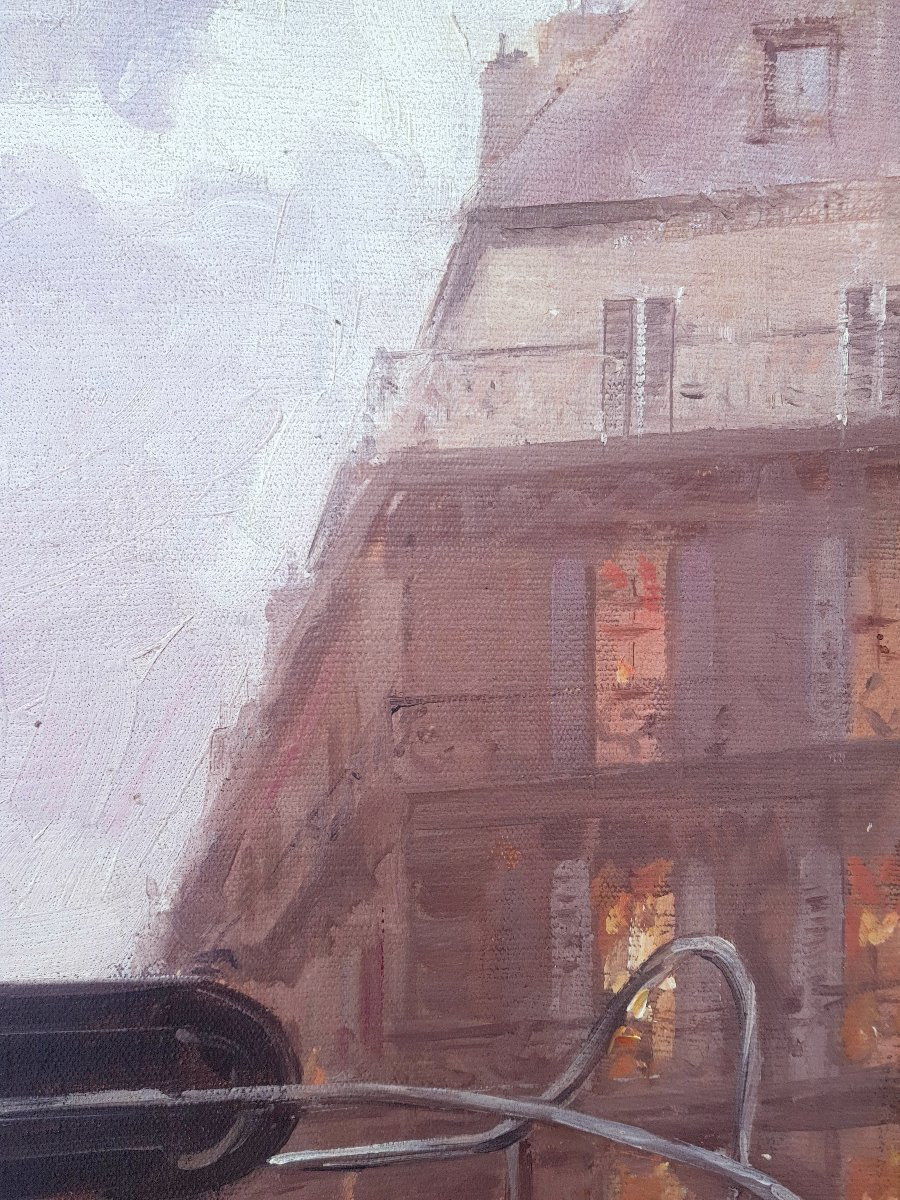 ZEYTLINE - Grande huile sur toile - Belle époque - PARIS-photo-1