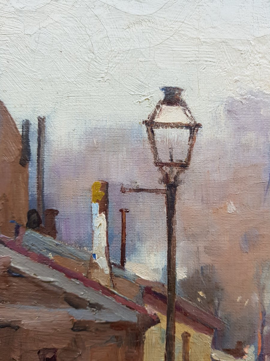 Stanislas LEPINE - Huile sur toile - MONTMARTRE - 1880-photo-2