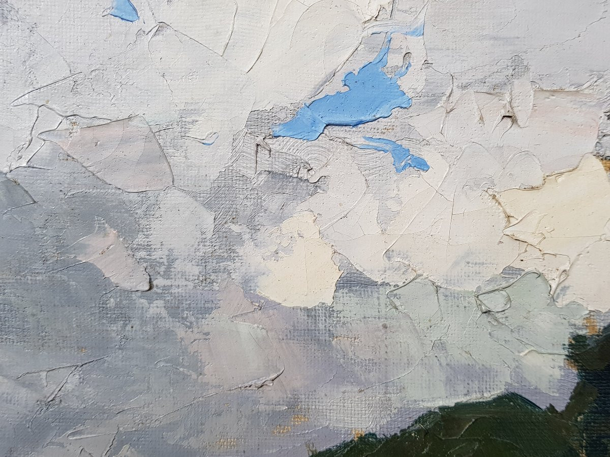 Edouard CORTÈS - Huile sur toile - BRETAGNE - CERTIFICAT-photo-1