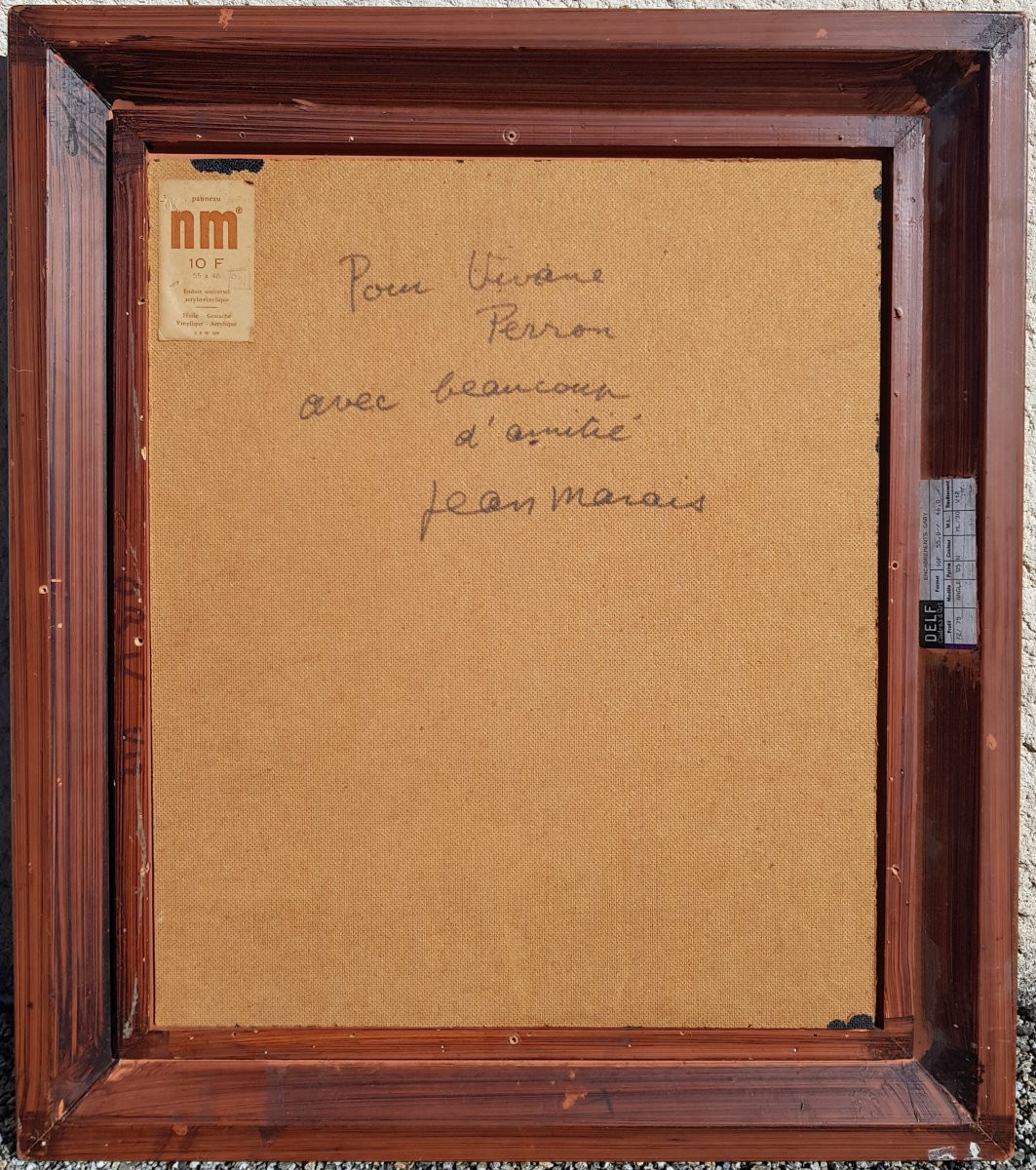 Jean MARAIS - Rare tableau signé / dédicacé - 1980-photo-6