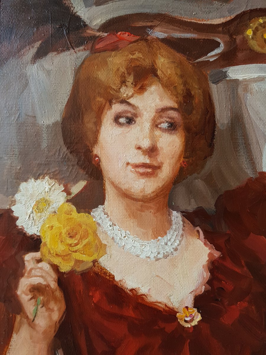 ZEYTLINE - Huile 73 x 100 cms - Belle époque, PARIS-photo-7