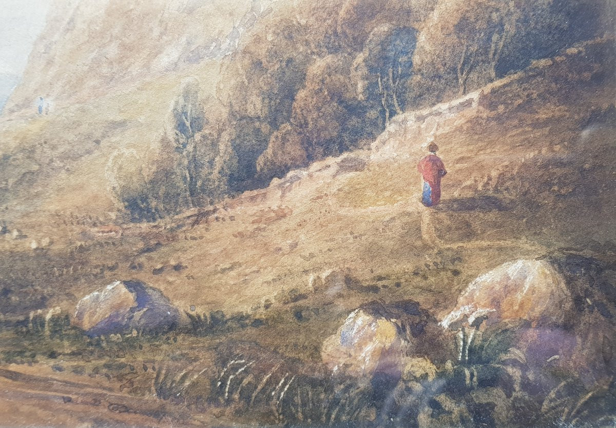 David Cox - Watercolor 1827 - Stirling Castle (scotland)-photo-1