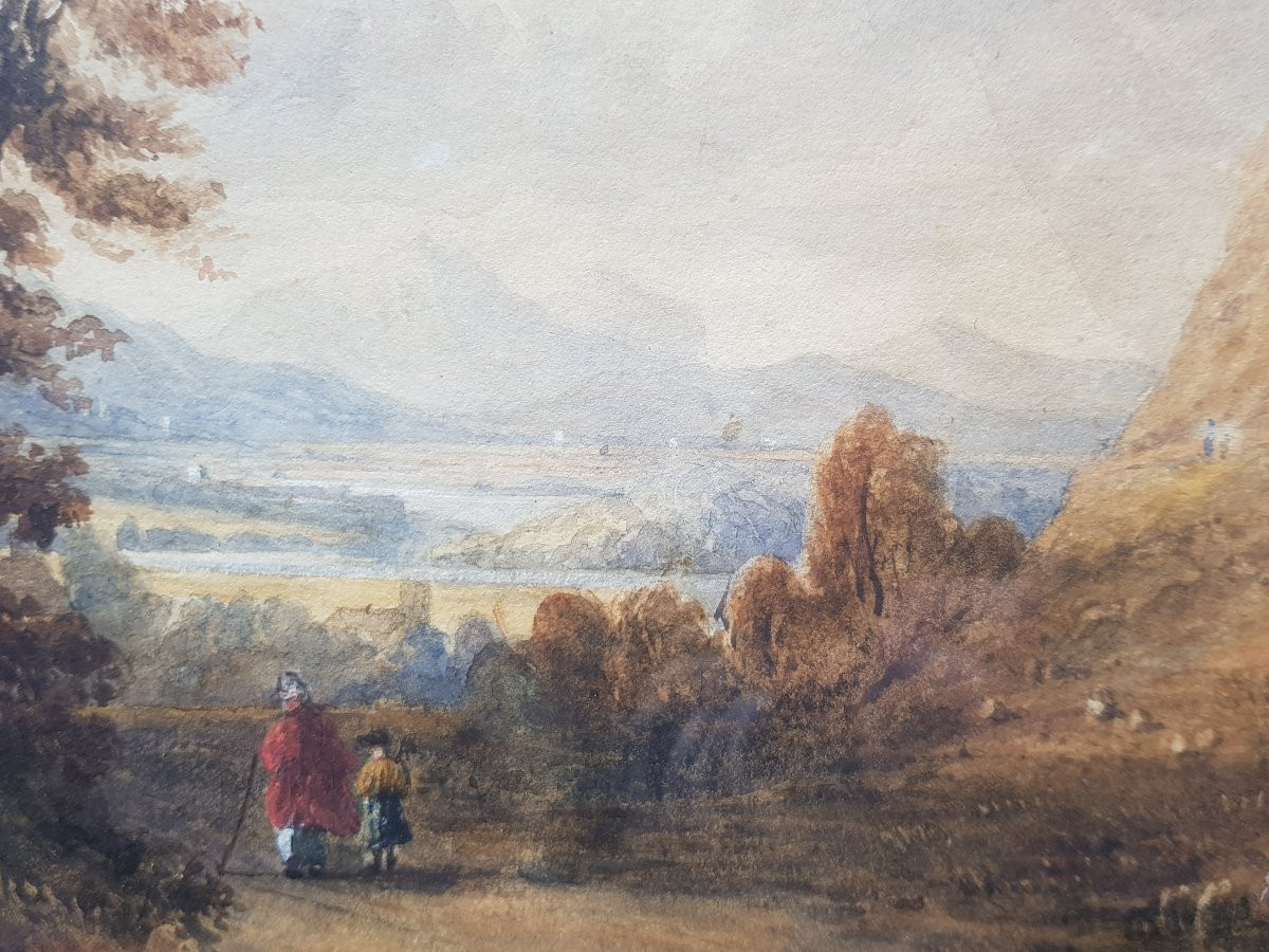 David Cox - Watercolor 1827 - Stirling Castle (scotland)-photo-3