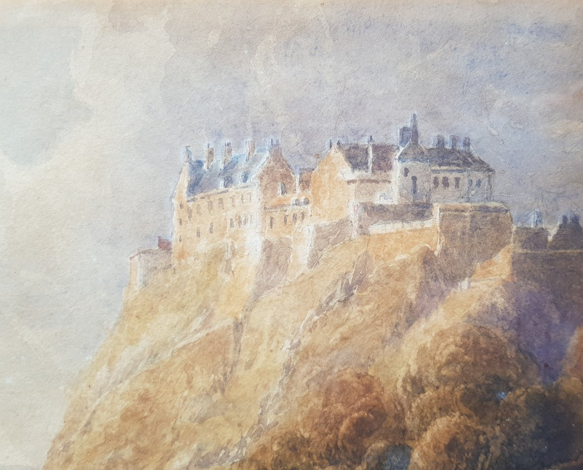 David Cox - Watercolor 1827 - Stirling Castle (scotland)-photo-4