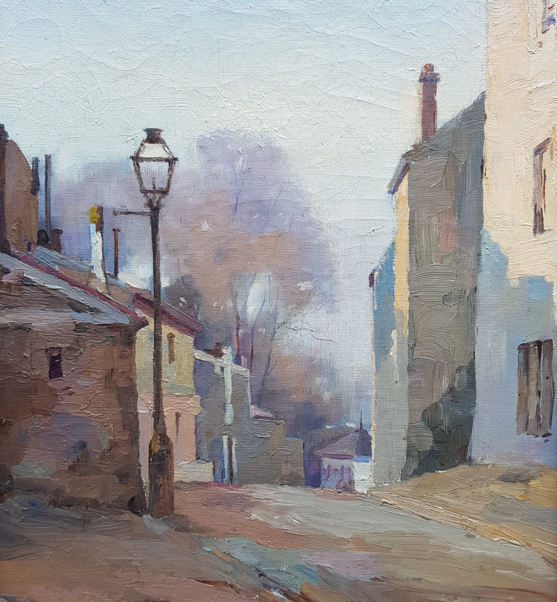 Stanislas Lepine - Oil On Canvas - Street In Montmartre - 1880