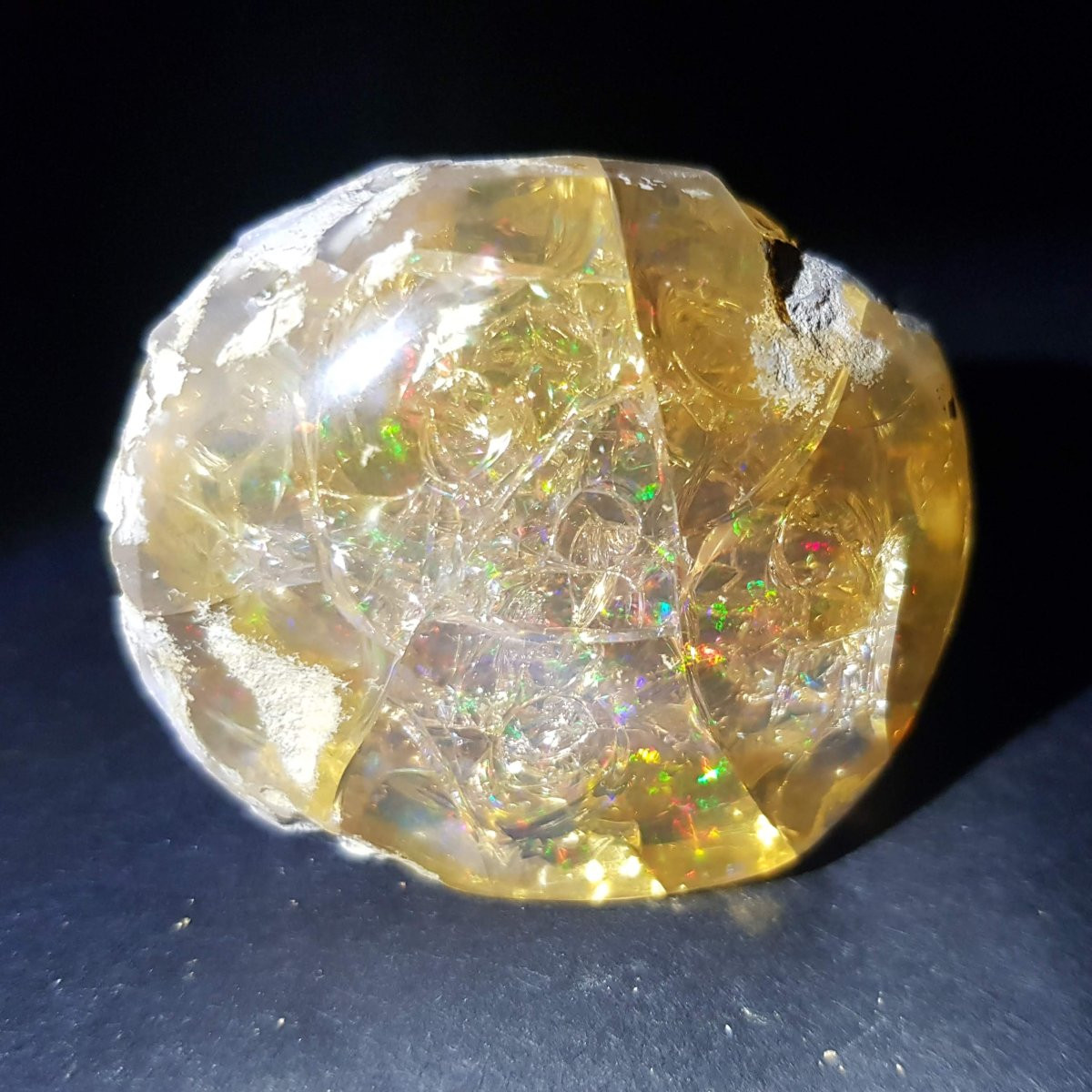 Large Natural Precious Opal - 46 Grs - 4.8 Cms-photo-5