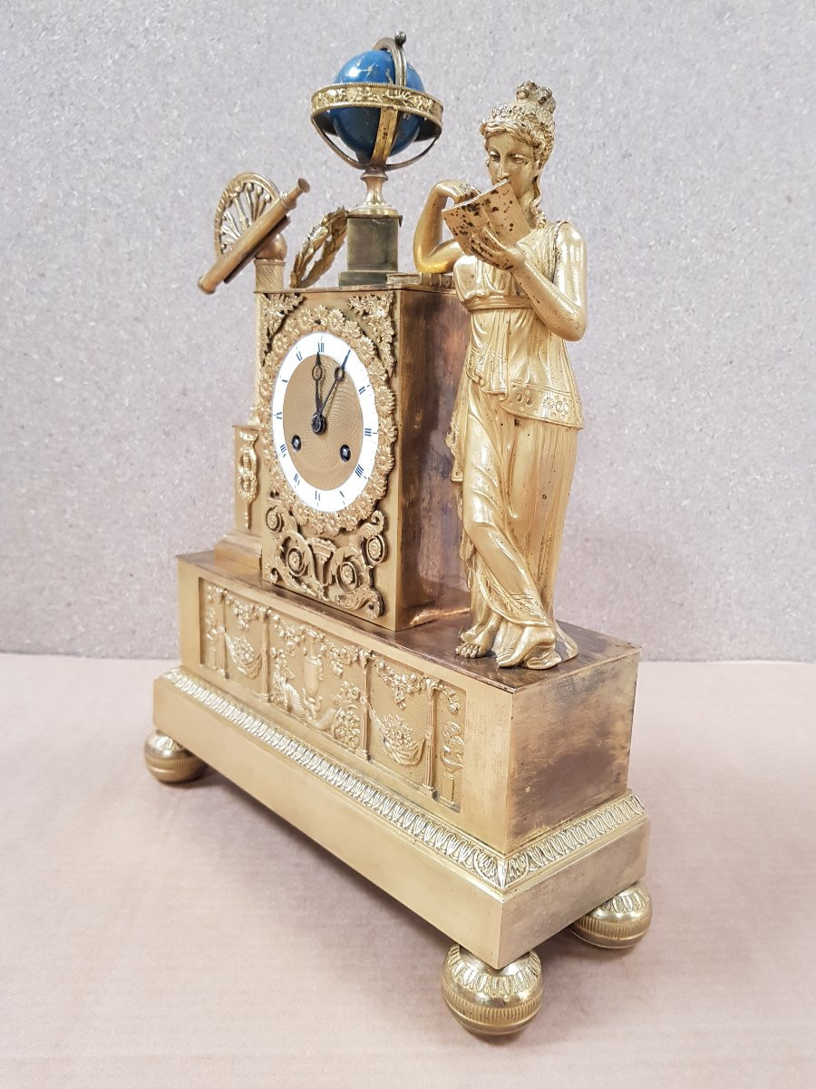 Pendulum / Clock - Urania - Empire Period - Astronomy-photo-4