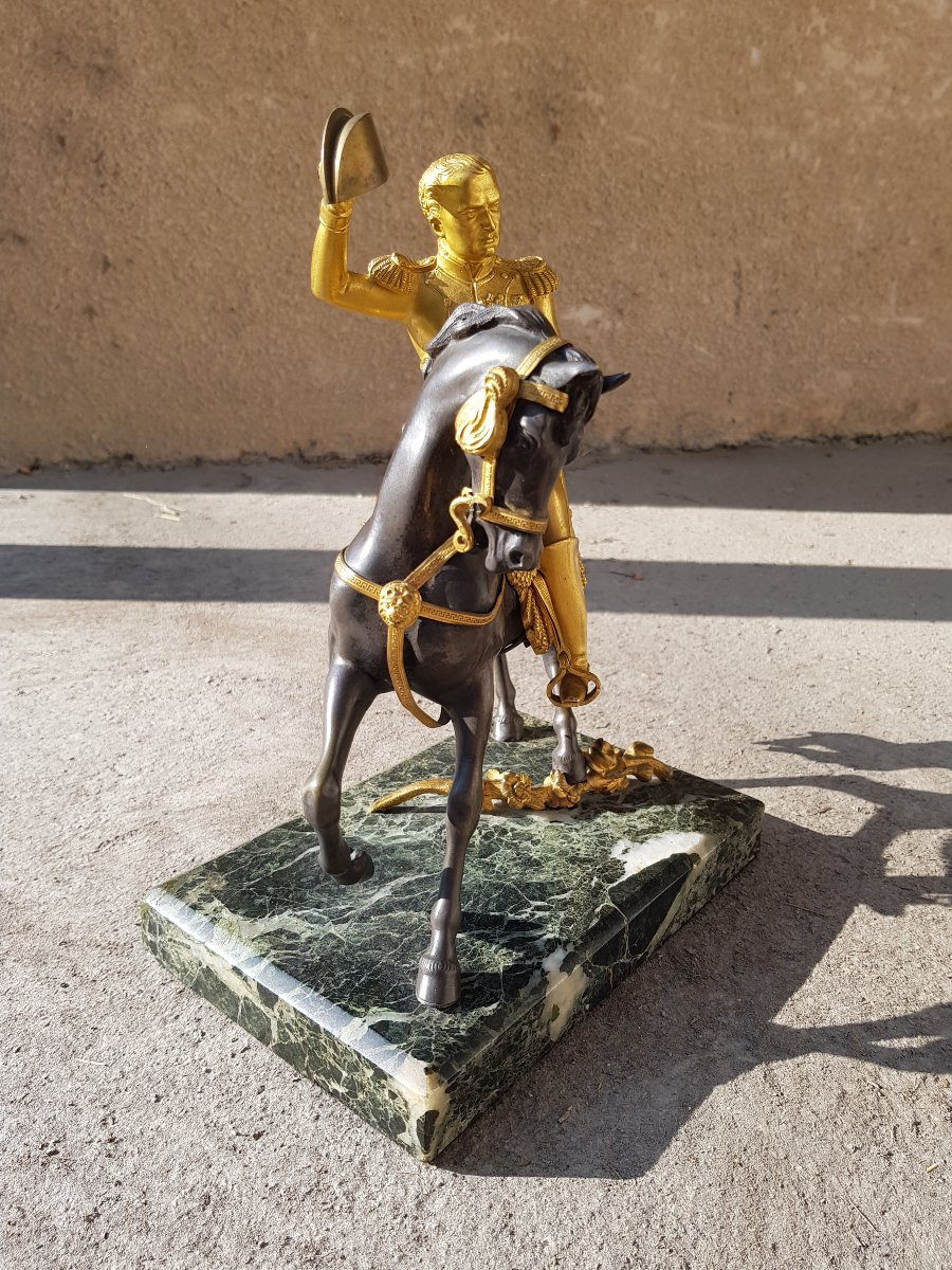 Napoleon On Horseback - 19th Century Sculpture-photo-3