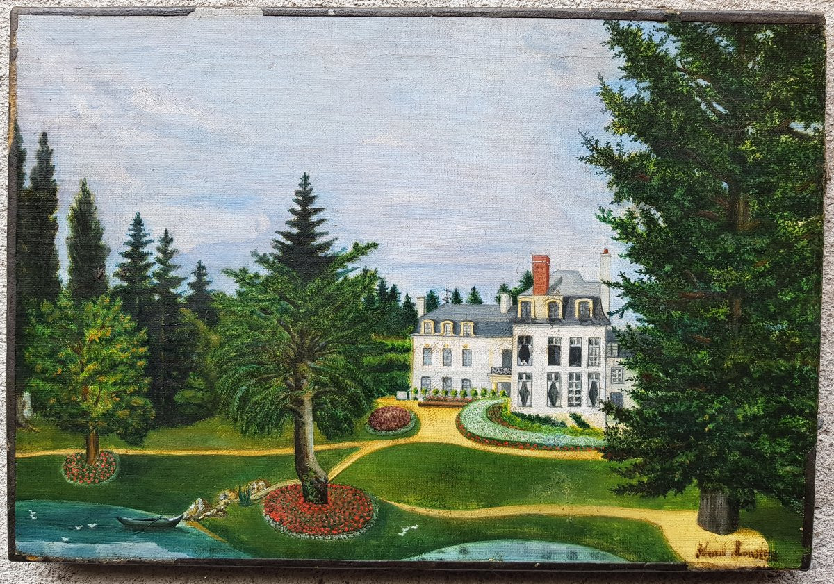 Ecole naïve - Huile sur toile - Signée Henri ROUSSEAU -photo-2