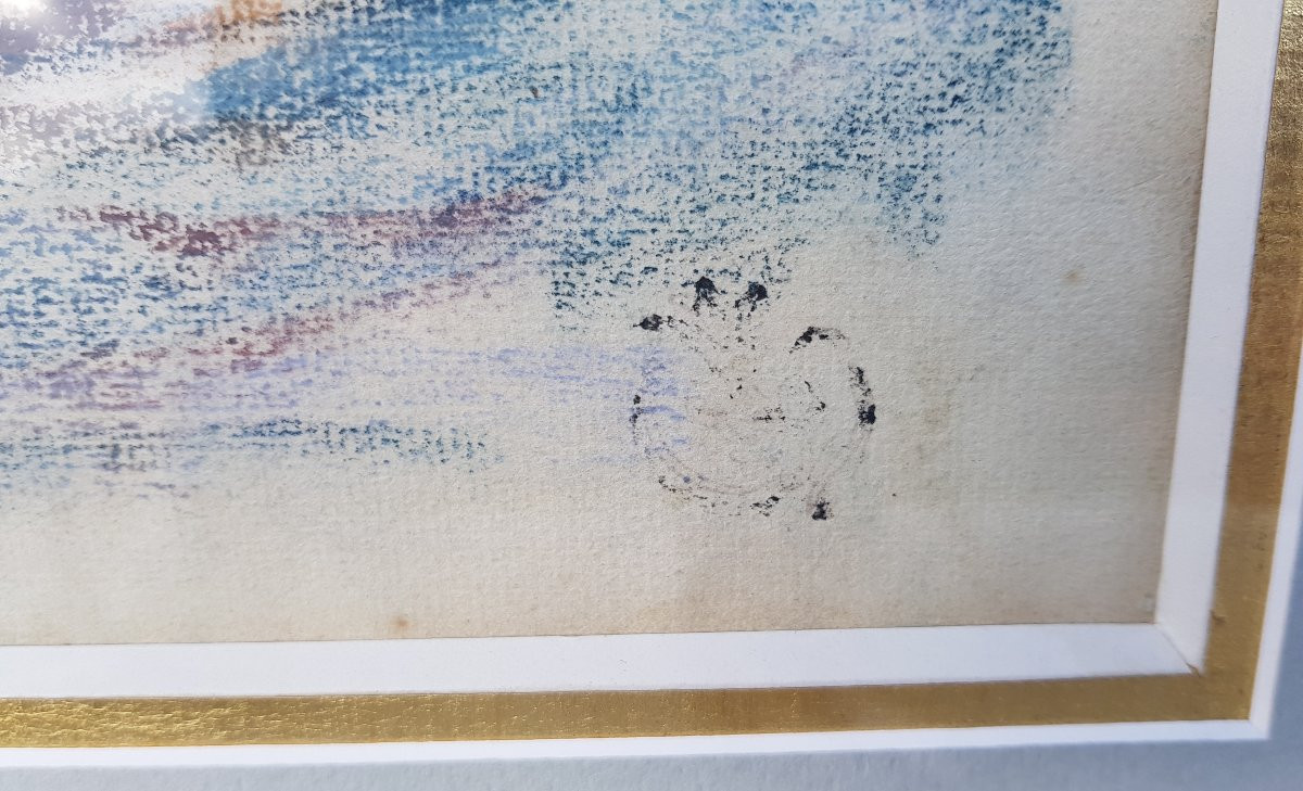 SCHUFFENECKER - Grand pastel - Ecole Pont Aven-photo-3