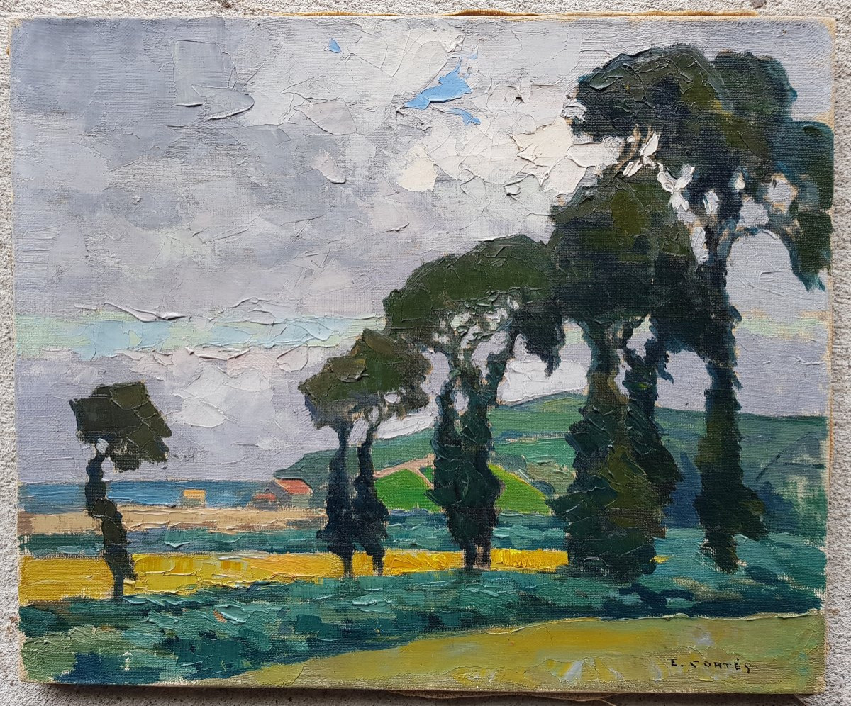 Edouard CORTÈS - Huile sur toile - CERTIFICAT-photo-2