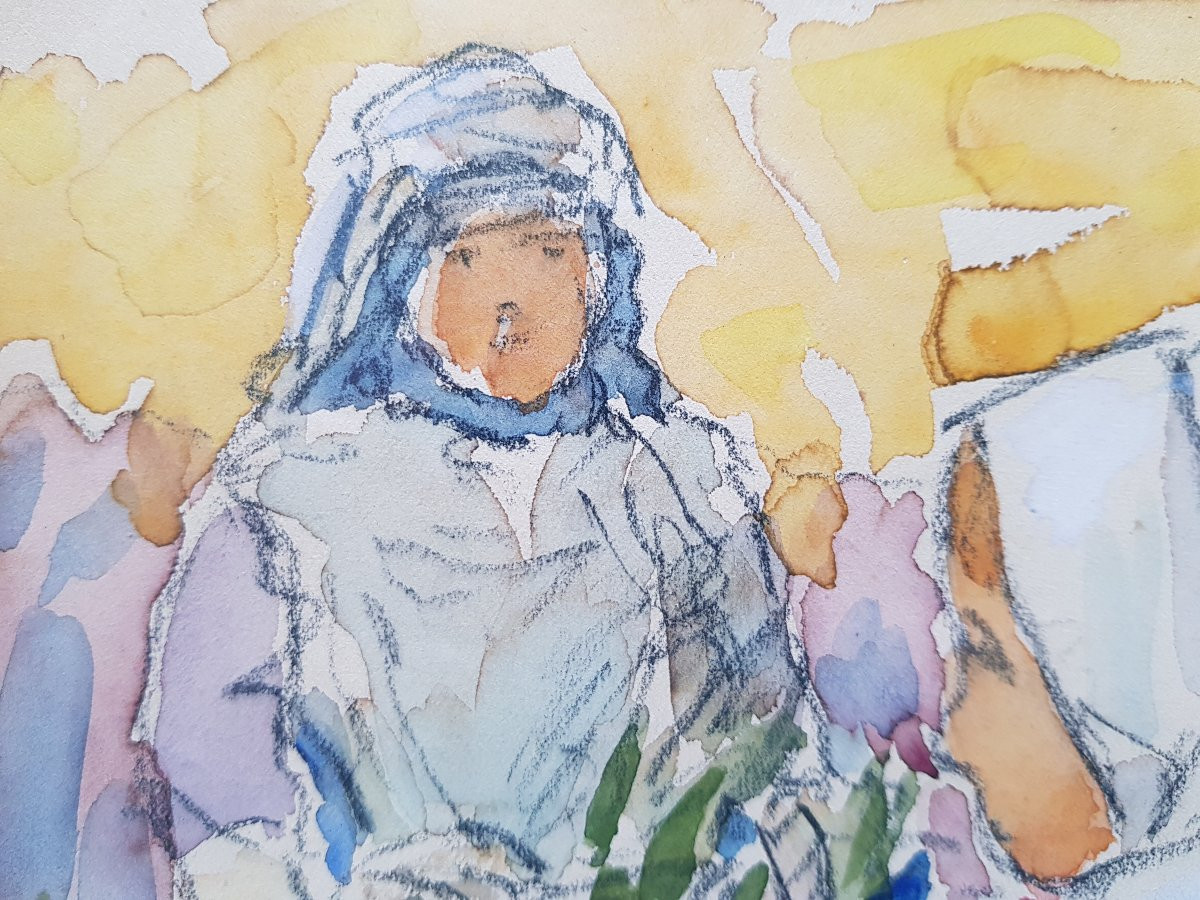 Henry MORET - Pont-Aven - Aquarelle - Bretonnes-photo-8