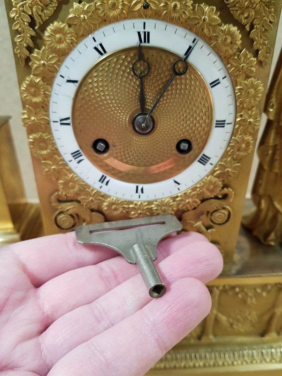 Astronomy Pendulum / Clock - Urania - Empire Period -photo-3