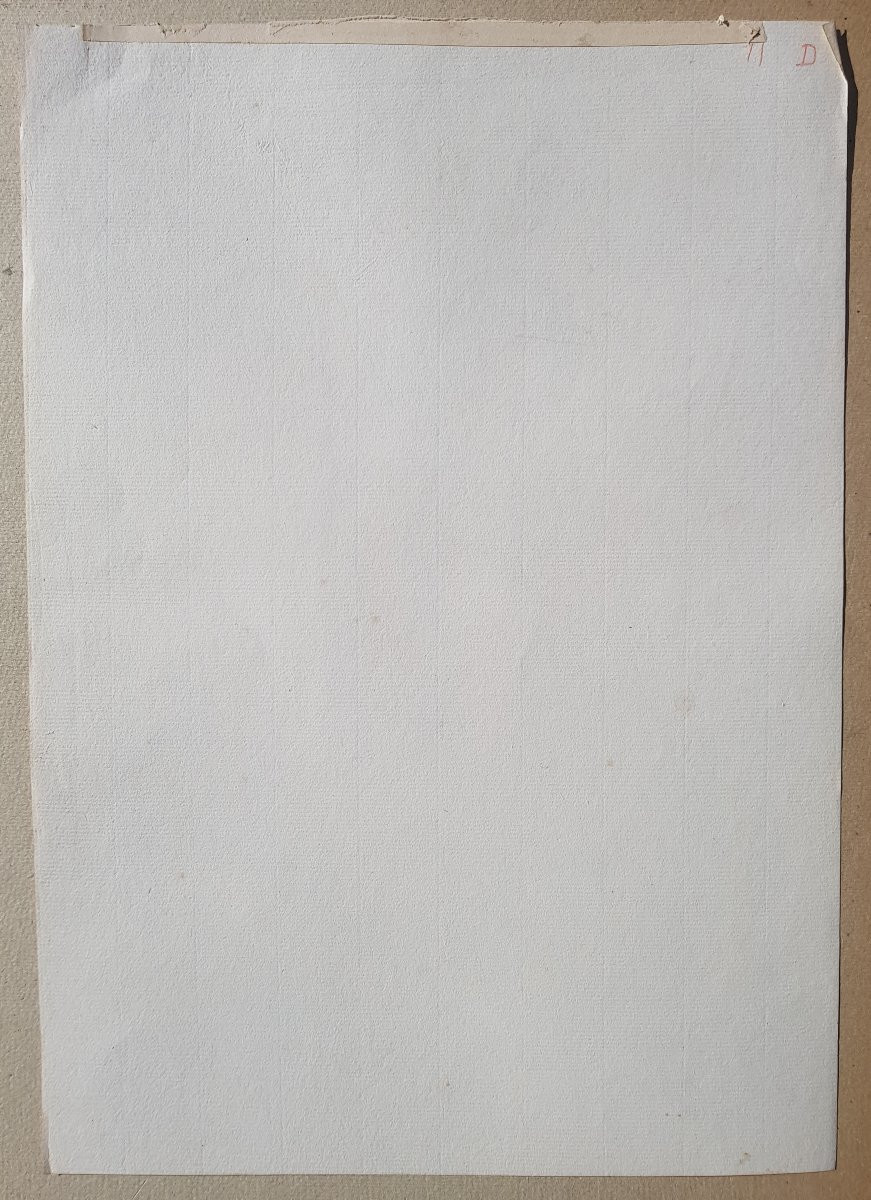 LOBRICHON - Grand dessin XIXè - Le cheval à bascule-photo-2