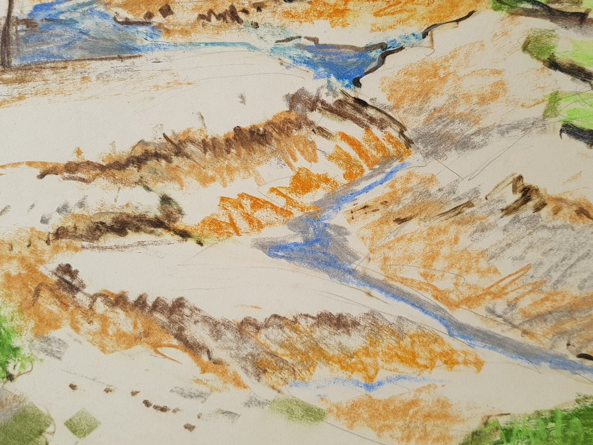 Yvonne JEAN HAFFEN - Grand dessin - La Rance - Dinan -photo-5