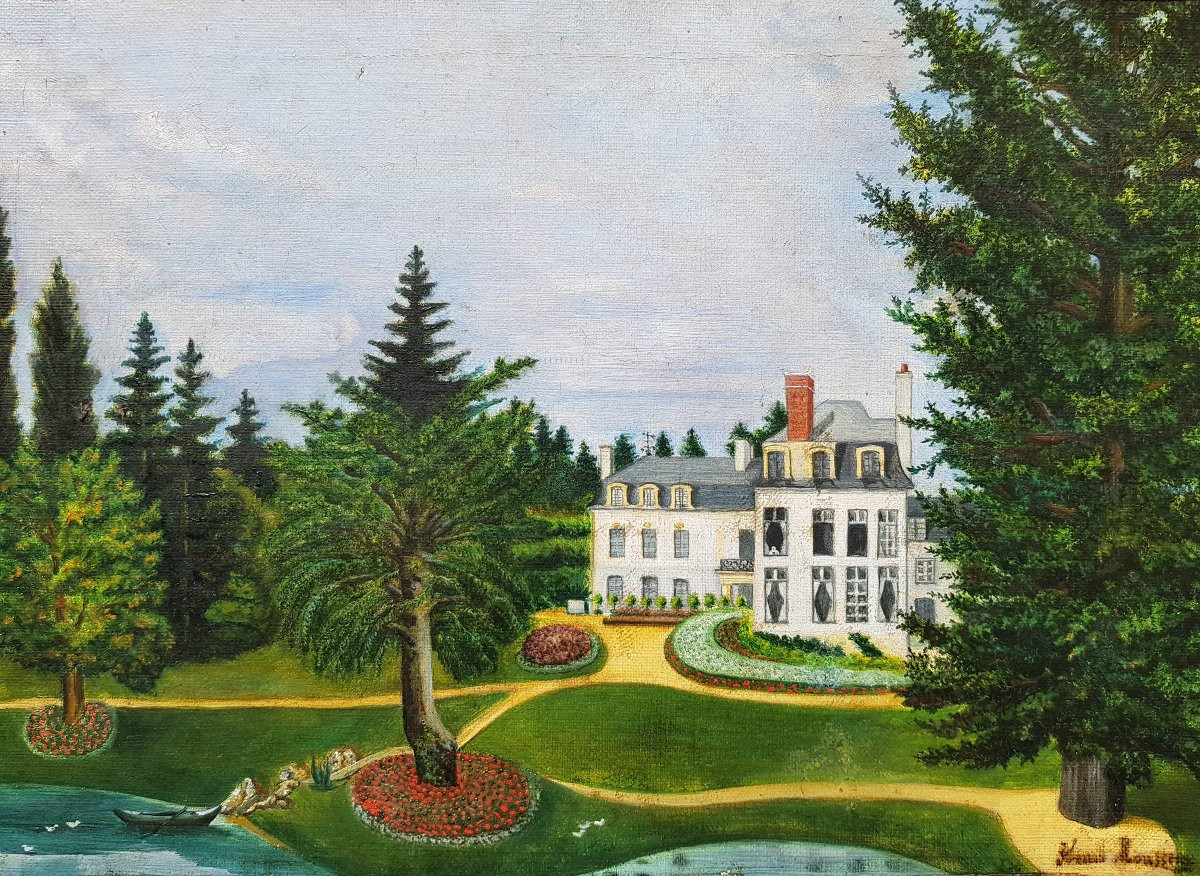 Douanier Rousseau (after) - Naive School - Castle - 1900-photo-3