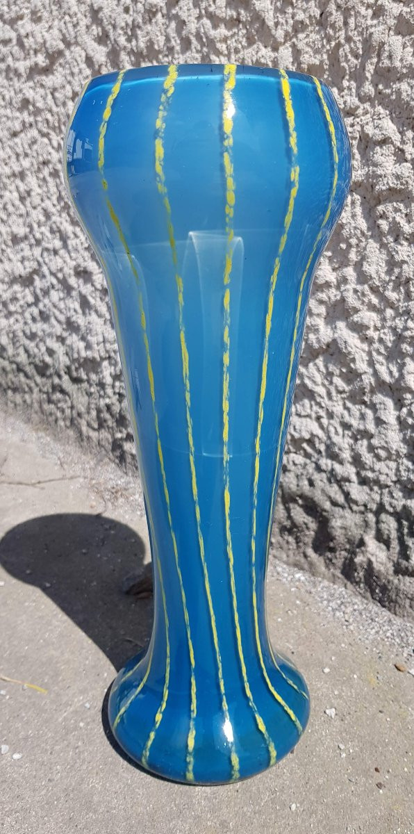 Grand Vase Art Déco - Attribué SCHNEIDER - 1930-photo-2