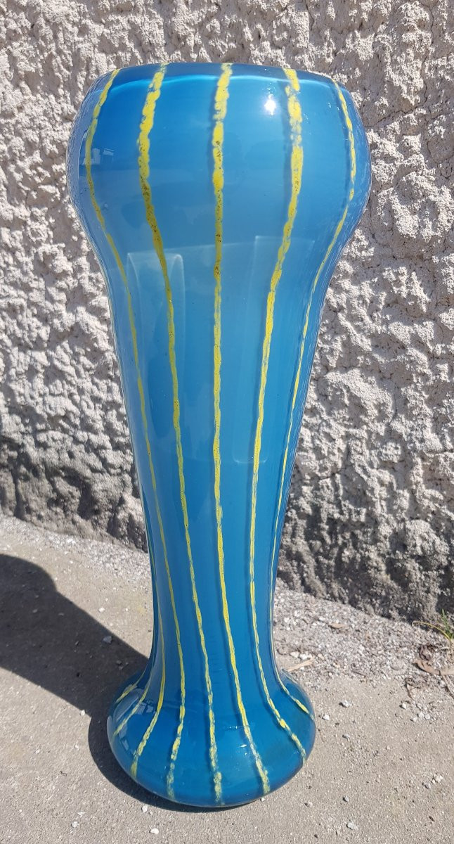 Grand Vase Art Déco - Attribué SCHNEIDER - 1930-photo-4