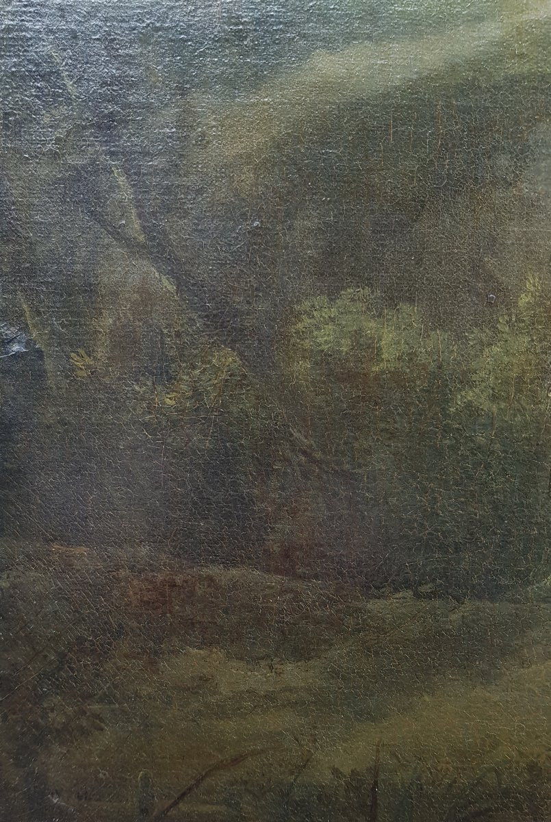 Jean-Victor BERTIN - Huile c.1800 - Paysage d'ITALIE-photo-2